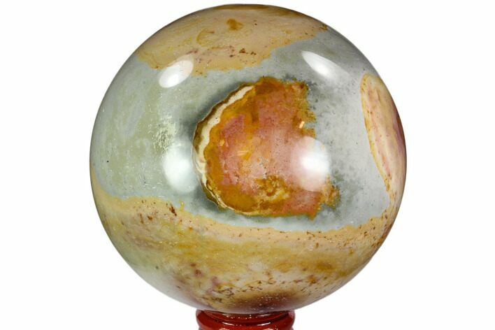 Polished Polychrome Jasper Sphere - Madagascar #110602
